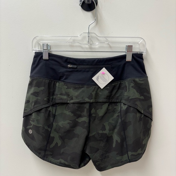 Lululemon Athletica Speed Up High Rise Lined Camo Athletic Shorts - Picture 1 of 5